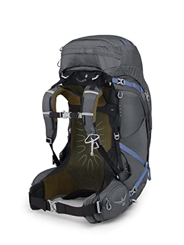 Osprey Aura AG 65L Women's Backpacking Backpack, Tungsten Grey, Medium/Large