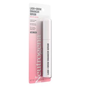 Neutrogena Healthy Lash + Brow Enhancer Serum For Unisex Adult Formulated with Biotin & Peptides; Nourishing & Conditioning Serum to Enhance the Look of Lashes & Eyebrows, 0.08 oz