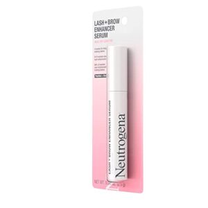 Neutrogena Healthy Lash + Brow Enhancer Serum For Unisex Adult Formulated with Biotin & Peptides; Nourishing & Conditioning Serum to Enhance the Look of Lashes & Eyebrows, 0.08 oz