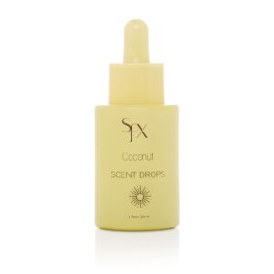 sunfx scent drops - sunless tanning additive for spray tanning or self tanners 1oz/30ml (coconut)