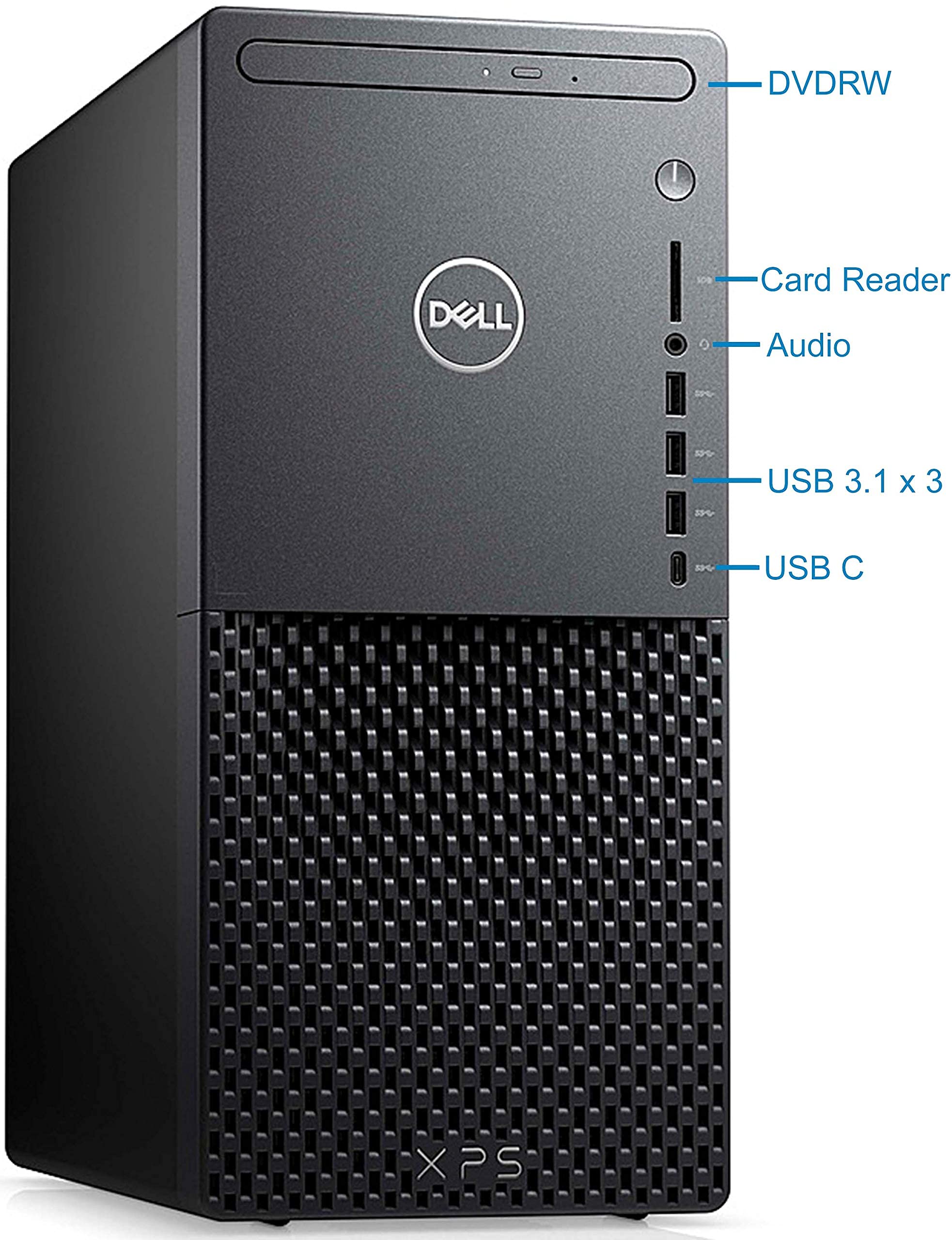 Dell XPS 8940 Gaming Tower PC- Intel i7-11700 - 32GB RAM, 512GB NVMe SSD + 1TB HDD - Nvidia Geforce RTX 3060 Ti 8GB 4K, DisplayPort, HDMI, DVD, AX Wi-Fi, Bluetooth, SD Card - Windows 10 Pro (Renewed)