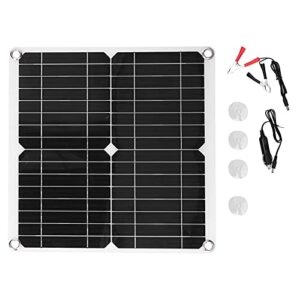 flexible solar panel kit, 40w 18v monocrystalline silicon solar charger module ip65 waterproof with english manual