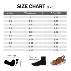 mysoft Women's Comfortable Walking Sandals Air Cushion Sport Slingback Elastic Band Platform Shoes