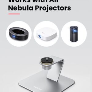 Nebula Capsule II Smart Mini Projector with Nebula Desktop Stand for Projectors, 360° and Height Adjustment