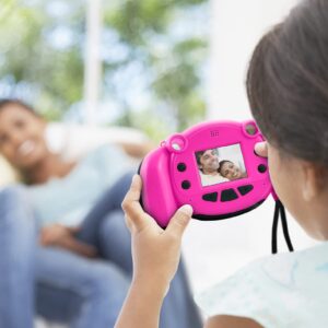 ekids LOL Surprise Kids Camera with SD Card, Digital Camera for Kids with HD Video Camera, Built-in Digital Stickers for Fans of LOL Toys for Girls Pink