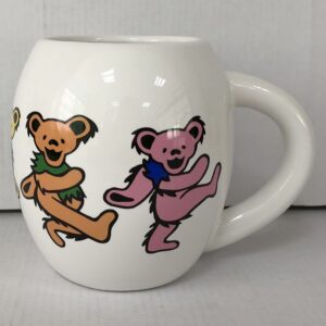 Bioworld Grateful Dead Dancing Bears 18 oz Oval Ceramic mug