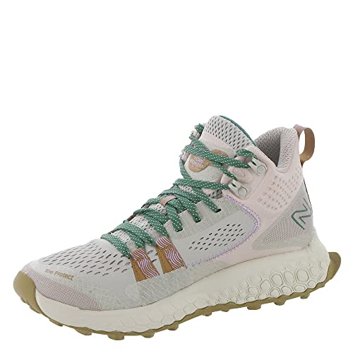 New Balance womens Fresh Foam X Hierro V1 Mid-cut Trail Running Shoe, Timberwolf/Dusted Clay, 8.5 US