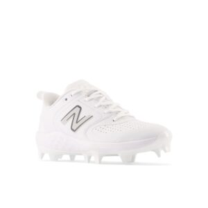 New Balance Women's Fresh Foam Velo V3 Molded Softball Shoe, White/White, 9