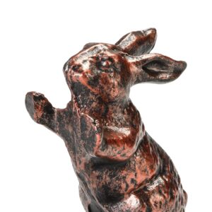 WEMPOLU Cast Iron Door Stop Wedge Cute Rabbit Door Stopper for Bottom of Door(Antique Copper, 2.49LBs)………