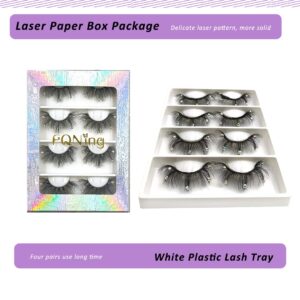 Mink Lashes with Glitter Rhinestones Cute Popular Eyelashes 4 Pairs(AF08crystal)