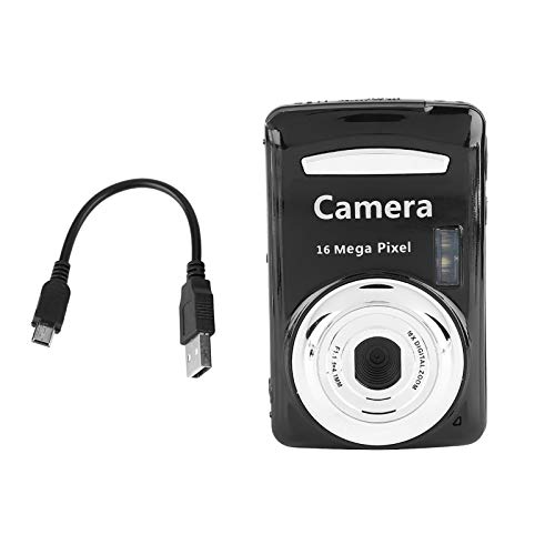 Digital Camera, Small Digital Camera 16MP Compact Digital Camera Sturdy with 2.4in Large Screen Portable Small Camera for Travel Use (Black)