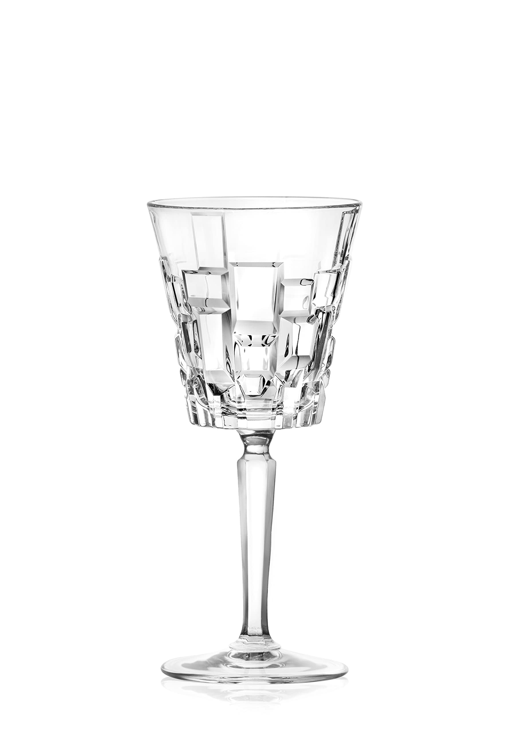 Barski Wine Glass - Goblet - Red Wine - White Wine - Water Glass - Stemmed Glasses - Set of 6 Goblets - Crystal like Glass - 9.3 oz. Beautifully Designed Made in Europe