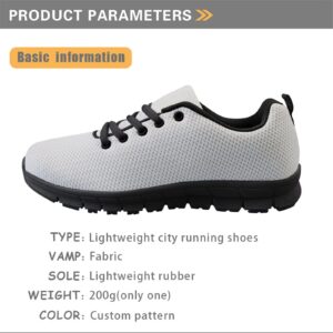 Forchrinse Lemon Print Women’s Walking Running Shoes Tennis Shoes Breathable Causal Sport Athletic Sneaker