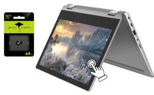 lenovo 2021 newest flex 3 11.6" hd touchscreen 2-in-1 convertible chromebook laptop, 8-core mediatek mt8183 cpu, 4gb memory, 96gb storage space(32gb emmc + 64gb micro sd), wifi 5, chrome os