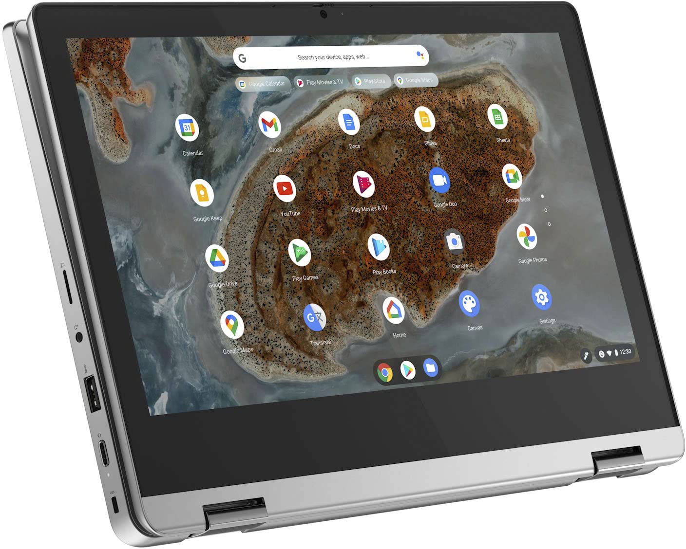 Lenovo 2021 Newest Flex 3 11.6" HD Touchscreen 2-in-1 Convertible Chromebook Laptop, 8-Core MediaTek MT8183 CPU, 4GB Memory, 96GB Storage Space(32GB eMMC + 64GB Micro SD), WiFi 5, Chrome OS