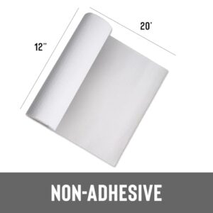 Con-Tact Brand Grip Prints Non-Adhesive Non-Slip Counter Top, Drawer/Shelf Liner, 12" x 20', White