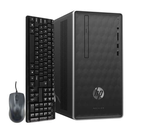 HP Pavillon 590-A0019 Tower Computer Desktop PC, AMD Dual Core A9-9425 3.10GHz Processor, HDMI, |8GB Ram DDR4| |1TB Hard Drive|, WiFi and Bluetooth, Keyboard Mouse, Windows 10 (Renewed)