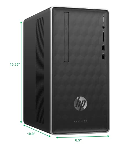 HP Pavillon 590-A0019 Tower Computer Desktop PC, AMD Dual Core A9-9425 3.10GHz Processor, HDMI, |8GB Ram DDR4| |1TB Hard Drive|, WiFi and Bluetooth, Keyboard Mouse, Windows 10 (Renewed)