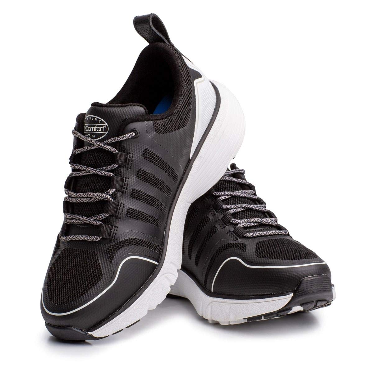 Dr. Comfort Grace Women's Double Depth Athletic Shoe - Black 8.5 Wide (C/D)