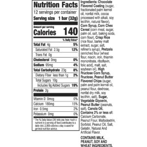 Chex Mix Peanut Butter Chocolate Treat Bar, Value Pack, 12 Bars
