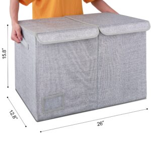 GRANNY SAYS Bundle of 1-Pack Extra Large Storage Bins & 1-Pack Jumbo Storage Boxes with Lids