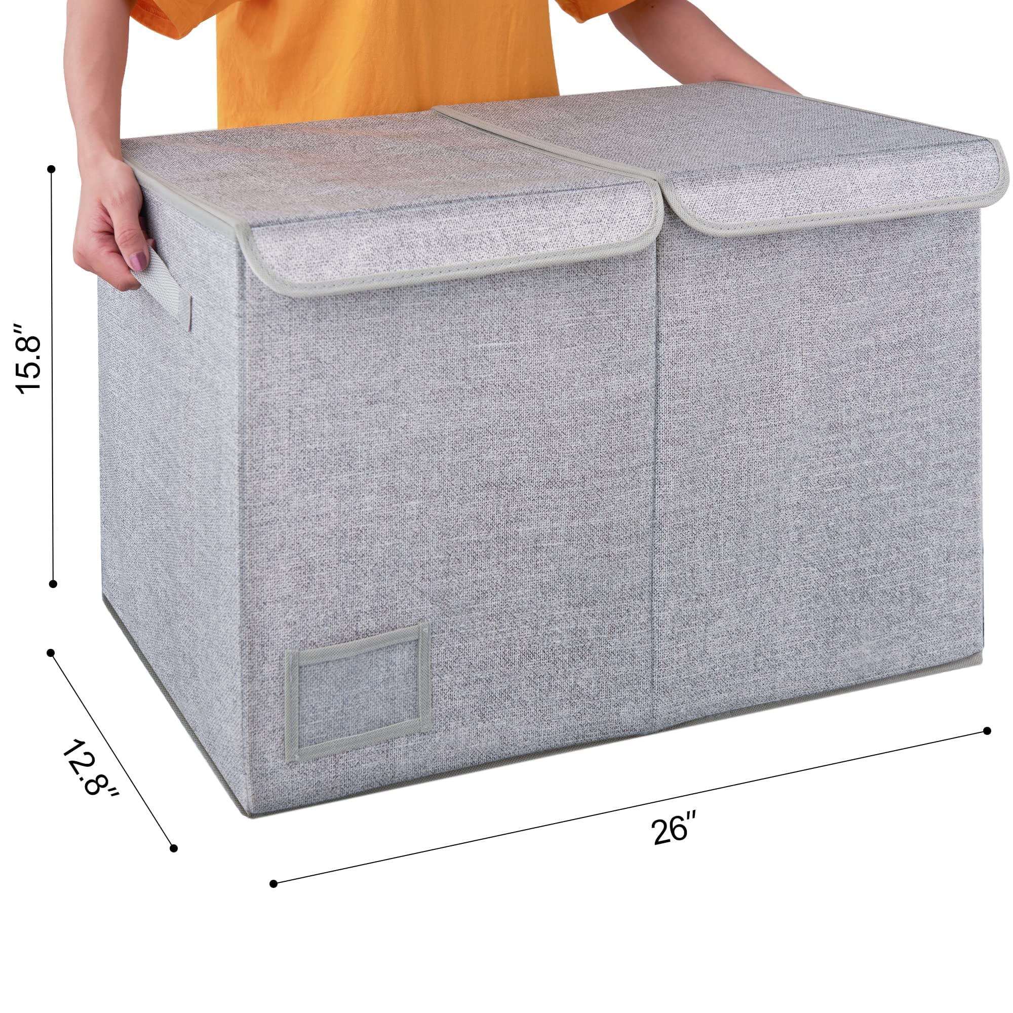 GRANNY SAYS Bundle of 1-Pack Extra Large Storage Bins & 1-Pack Jumbo Storage Boxes with Lids