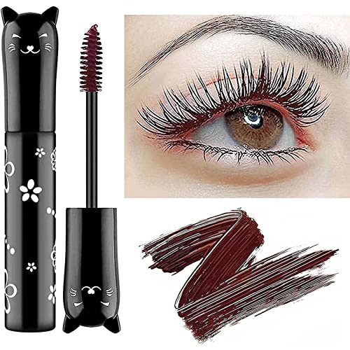 Brown Mascara Waterproof Fast Dry Eyelashes Eye Makeup Volumizing Lengthening Defining Curling Multiplying Buildable Formula