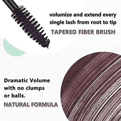 Brown Mascara Waterproof Fast Dry Eyelashes Eye Makeup Volumizing Lengthening Defining Curling Multiplying Buildable Formula