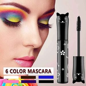 Brown Mascara Waterproof Fast Dry Eyelashes Eye Makeup Volumizing Lengthening Defining Curling Multiplying Buildable Formula