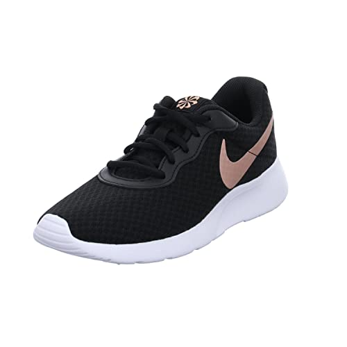 NIKE Women's Low-Top Sneaker, Black MTLC Red Bronze Barely V, 9