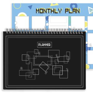 planner 2023-2024 work and study annual plan daily & monthly planner, undated time management notebook, simple to use, b5(6.93" x 9.84").