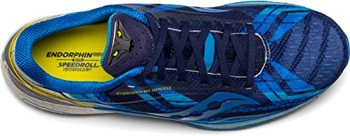 Saucony Men's Endorphin Speed Running Shoe, Wyatt Blue/White, 4.5