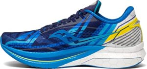 saucony men's endorphin speed running shoe, wyatt blue/white, 4.5