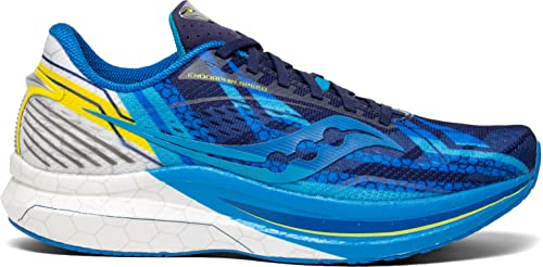 Saucony Men's Endorphin Speed Running Shoe, Wyatt Blue/White, 4.5