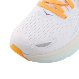 hoka one one women's running shoes, blanc de blanc white, 12