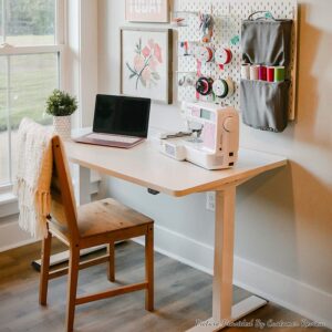 FLEXISPOT Whole Piece 55"x28" Desktop 1" Thickness Height Adjustable Desk Rectangular Tabletop White Board (55INCH White Top)