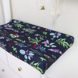 Wildflower cribsheet and Changing pad Cover