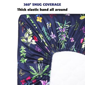 Wildflower cribsheet and Changing pad Cover