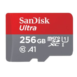 SanDisk Ultra Memory Card 256GB MicroSD for Nintendo Switch OLED Model Gaming System (SDSQUA4-256G-GN6MN) U1 UHS-I Class 10 Bundle with (1) Everything But Stromboli SD & MicroSDXC Card Reader