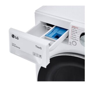 LG WM3555HWA 24 Inch Smart All In One Washer/Dryer with 2.3 cu. ft. Capacity, Wi-Fi Enabled, 14 Wash Cycles, 1400 RPM, Ventless, NeveRust Stainless Steel Drum, Quiet Operation, TrueBalance, Sensor Dry in White