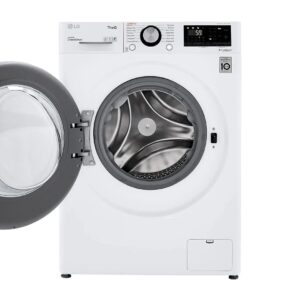 LG WM3555HWA 24 Inch Smart All In One Washer/Dryer with 2.3 cu. ft. Capacity, Wi-Fi Enabled, 14 Wash Cycles, 1400 RPM, Ventless, NeveRust Stainless Steel Drum, Quiet Operation, TrueBalance, Sensor Dry in White