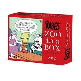 2024 rubes zoo in a box desk calendar with 2 free year planners (20 dollar value)