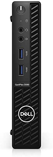 Dell OptiPlex 3080 Micro Form Factor Business Desktop, Intel Core i5-10500T Processor, 16 GB DDR4 RAM, 1 TB SSD, WiFi, HDMI, Display Port, Bluetooth, Windows 10 Pro (Latest Model), Black