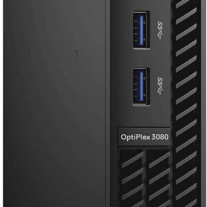 Dell OptiPlex 3080 Micro Form Factor Business Desktop, Intel Core i5-10500T Processor, 16 GB DDR4 RAM, 1 TB SSD, WiFi, HDMI, Display Port, Bluetooth, Windows 10 Pro (Latest Model), Black