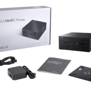 Asus PN50 Mini PC System with AMD Eight Cores Ryzen 7 4700U, 16GB DDR4 RAM, M.2 PCIE 512GB SSD, WiFi 6, Bluetooth, USB-C, Windows 10 Pro (PN50-SYS715PXFD1)