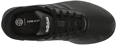 adidas Women's Court Platform Skate Shoe, Black/Black/White, 8.5