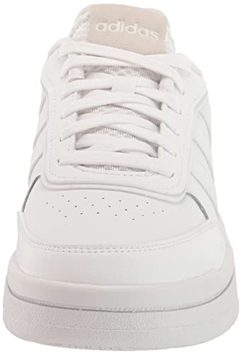 adidas Women's Postmove Basketball Shoe, White/White/Chalk White, 8