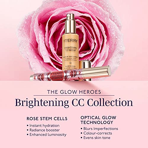 By Terry Brightening CC Serum, Hydrating, Brightening, Illuminating & Color Correcting Skin Primer For Your Face, Sunny Flash, 1 fl oz