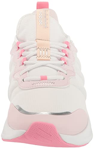 adidas Women's Puremotion Super Running Shoe, FTWR White/FTWR White/Almost Pink, 7.5