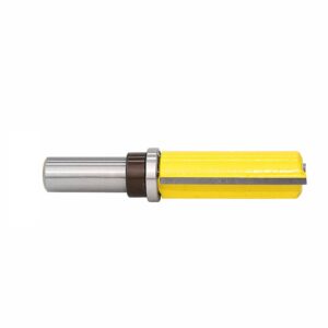 Flush Trim Bit with Bearing, 2 Inch Cutting Length and 1/2 Inch Shank, Carbide Pattern Router Bit, Woodcutting Woodworking Tools